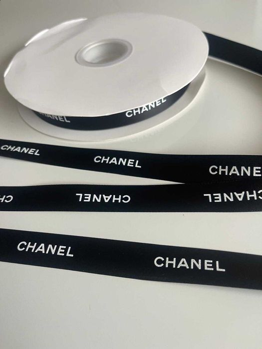 czarna wstązka premium 1,5 m chanel