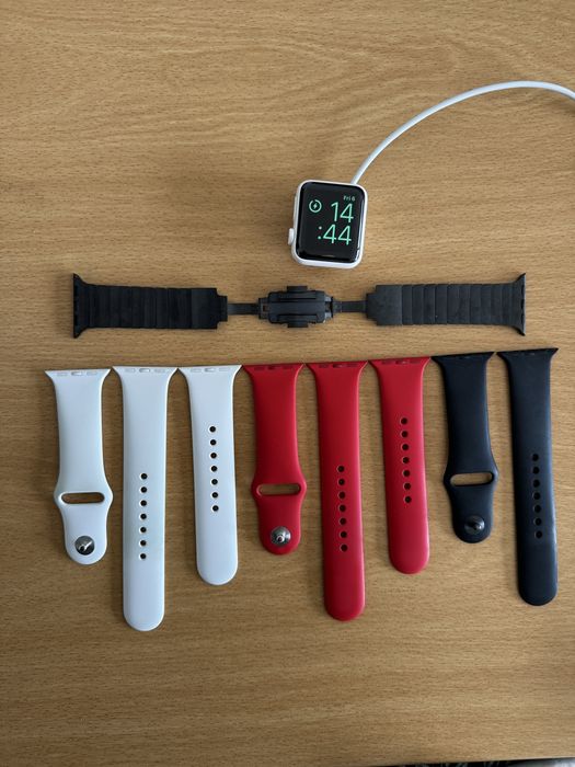 Apple watch series 2 ceramic white + apple stainless steel link brace
