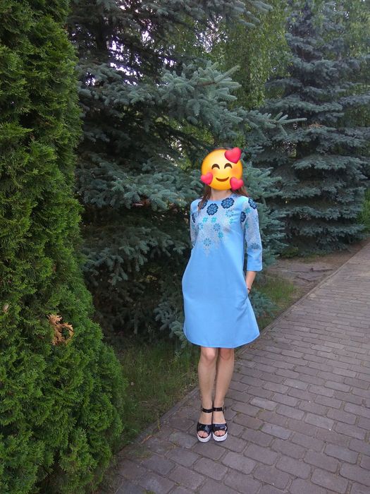 Плаття вишите нитками , вишиванка