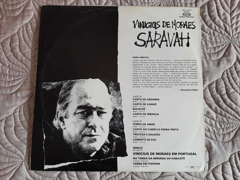 Baden Powell & Vinicius de Moraes - Saravah - Afro Sambas - Vinil LP
