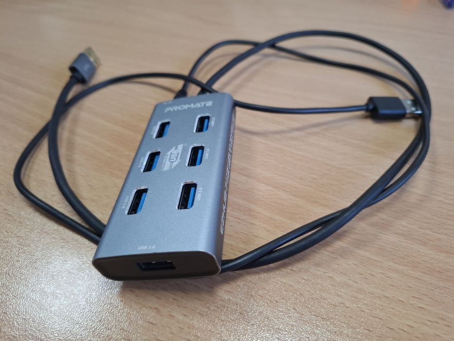 USB-ХАБ promate EZHUB-7 7ХUSB 3.0 grey