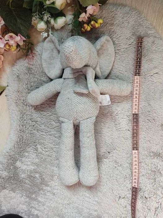 Nowa maskotka pluszak prezent słoń dziergany bez metki Chad Valley