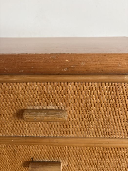 Móvel de 3 gavetas em bambu