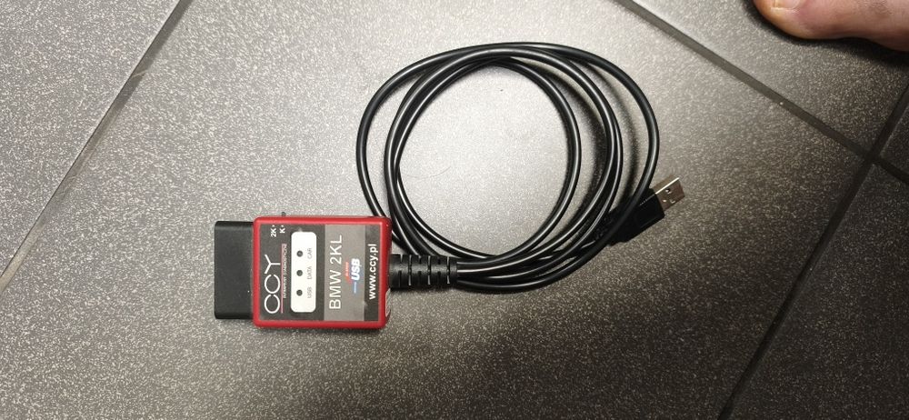 Interfejs diagnostyczny BMW 2KL USB CCY + płyta CD