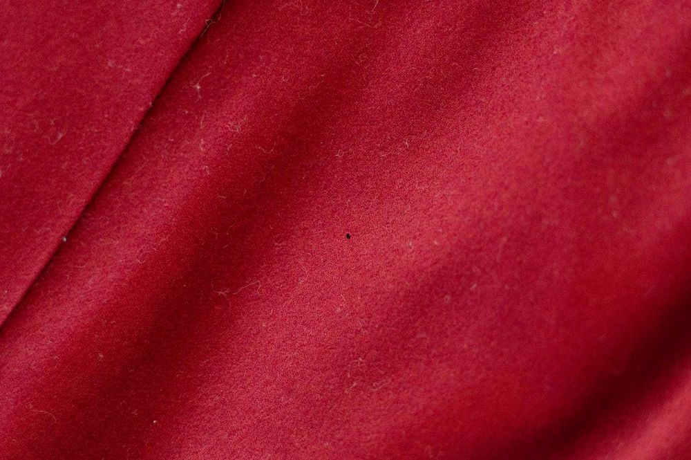 Włoskie spodnie flanelowe Berwich r48, 100% wełna, czerwone, Vitale