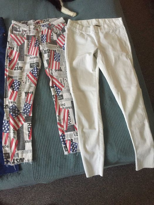 Damskie jeansy , spodnie , zestaw , S/36