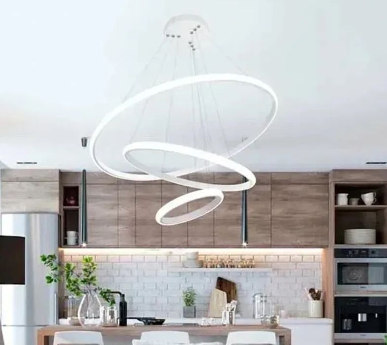 Підвісна люстра кільця з димером