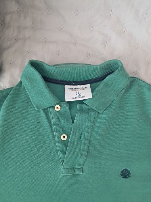 Pólo verde para homem