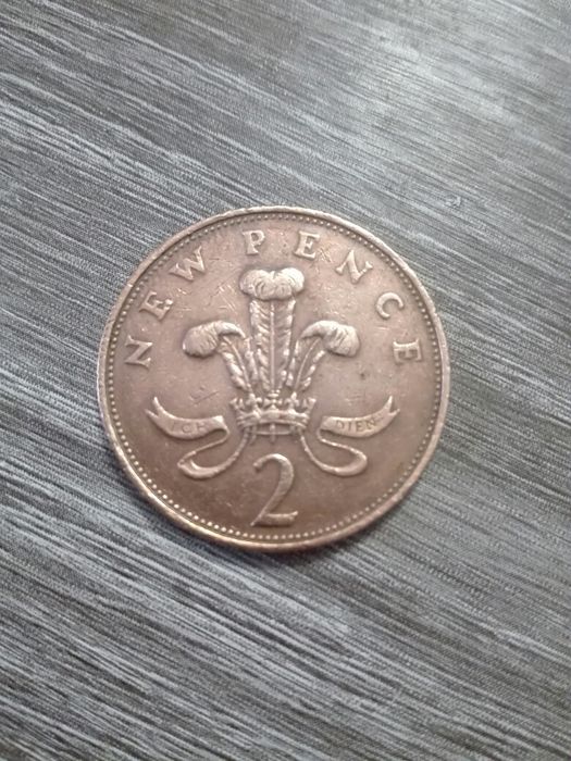 Kolekcjonerskie NEW PENCE z 1971 roku