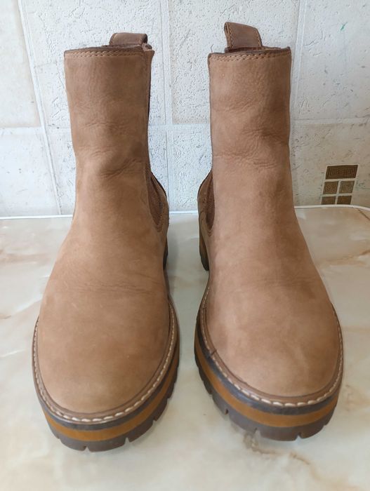 Идеальные Челси Timberland 38р Нубук Желтые Ботинки (стелька 25см)