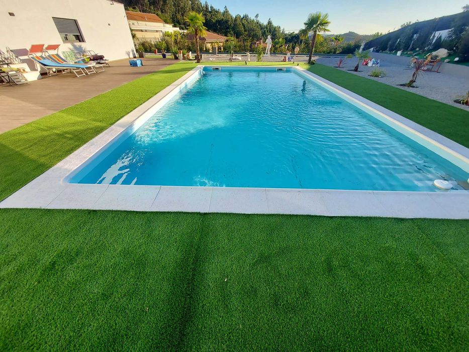 colocação de tela armada e Liner de alta resistência para piscinas