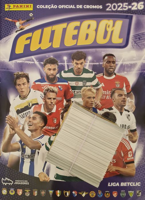 Cromos coleção caderneta panini futebol 2025-2026