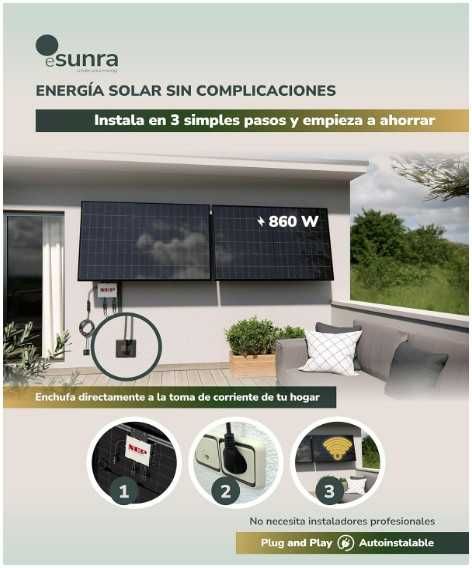 Kit Solar de 800W - Muito fácil de instalar Plug and Play