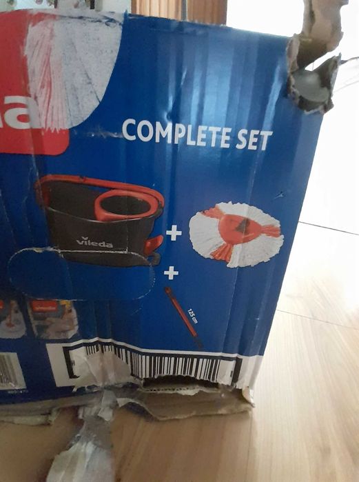 MOP okrągły, turbo z wiaderkiem + zapasowy wkład | Vileda