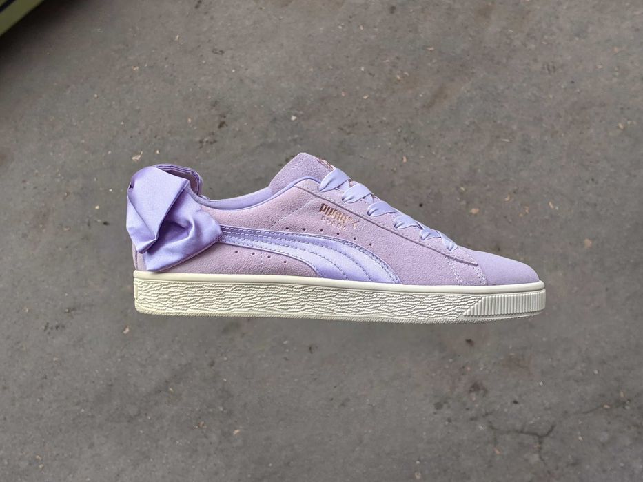 39 - Puma Suede Bow Rihanna Cat Purple Rose кеди кросівки рожеві