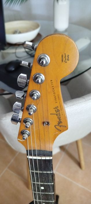 Fender Strat MiJ Foto Flame ’62 Reissue Cherry Burst 1994