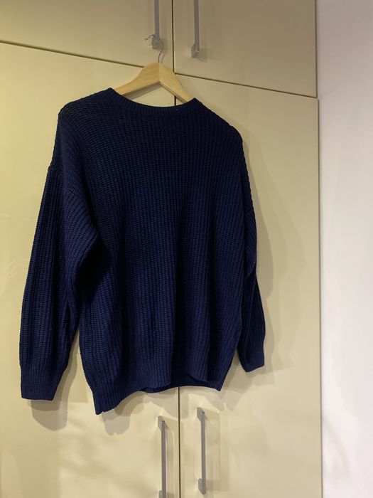 Sweterek +spódnica komplet granatowy