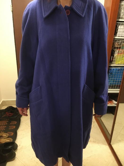 Płaszcz damski granatowy