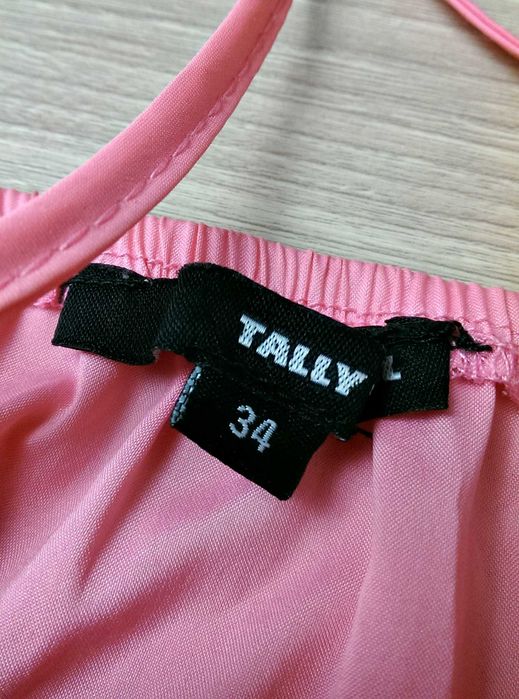 Kostium kombinezon sukienka różowy beżowy Tally Weijl 34