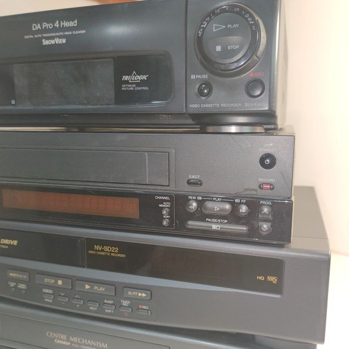 Grande Lote de leitores VHS com avaria - Para arranjar ou Peças - Ref Lote 1