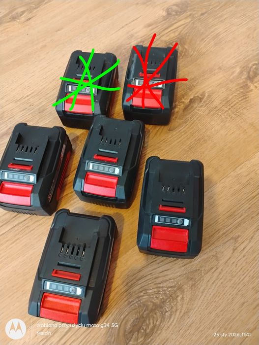 Bateria Akumulatory Einhell 18 V  4 Ah 3Ah. 2Ah