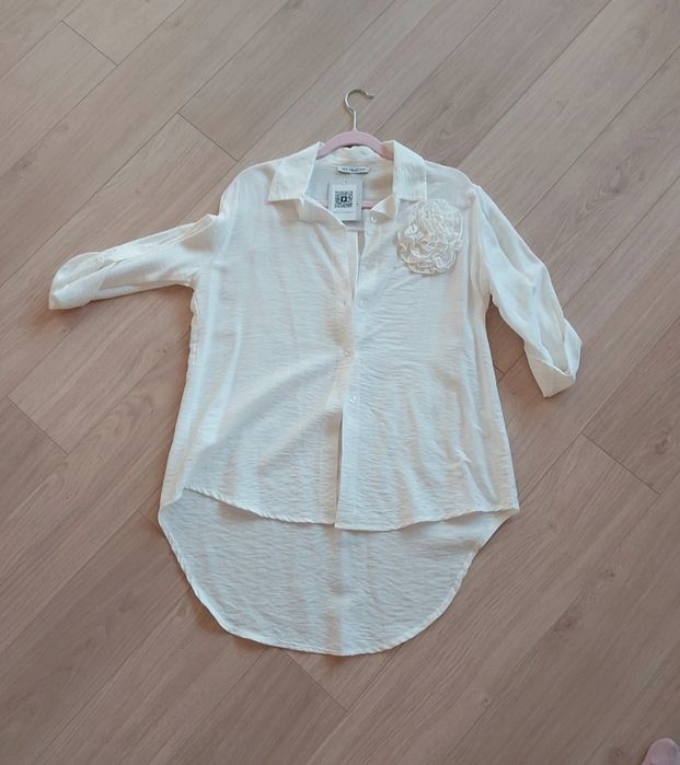 Śmietankowa koszula uni