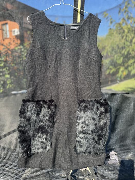 Сукня / сарафан Louis Vuitton тепле з натуральним хутром