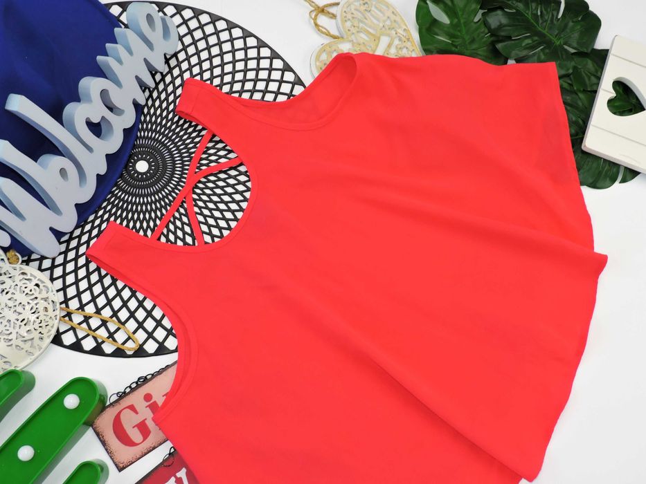 Primark - letni malinowy top r 158