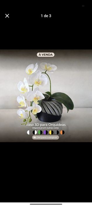 Vaso de orquídeas personalizadas