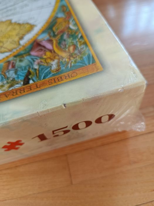 Puzzle trefl 1500 mapa świata nowe 1594