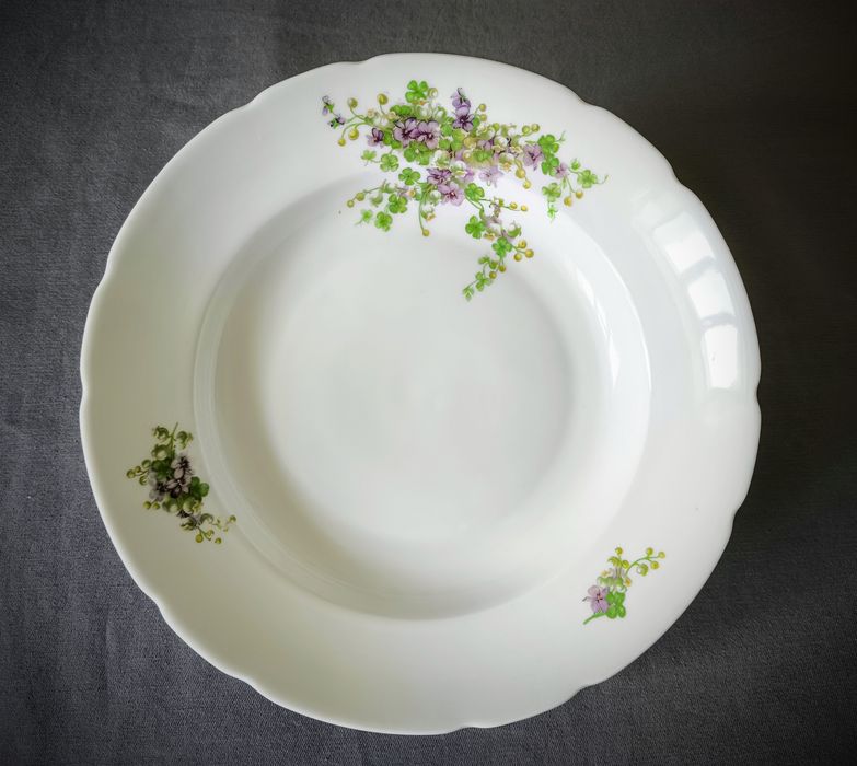 Посуда тарелка ВСЕУКРТРЕСТ 20-ые фарфор ранние советы НЭП