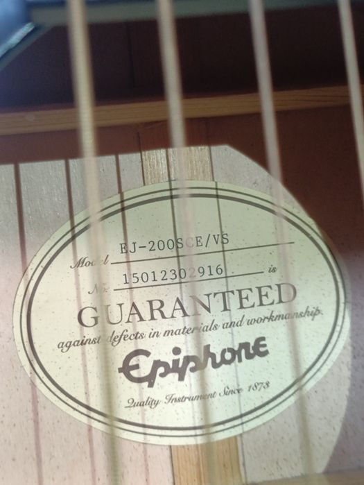 Гітара, Epiphone jc 200sce-vs