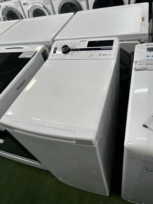 Вертикальна пральна/стиральная машина Whirlpool 6Sense Zen з гарантією та доставкою