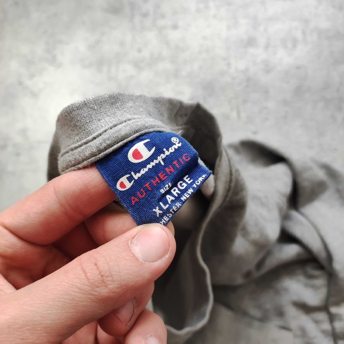 MĘSKA Bluza bez Kaptura Bawełna Duże Logo Casual Champion Sportswear