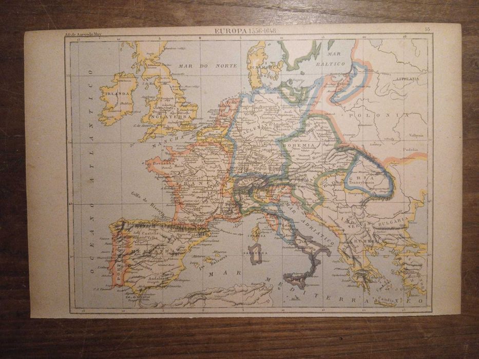 Mapa Europa 1556-1648 (Final do Séc XIX, Início do Séc XX)