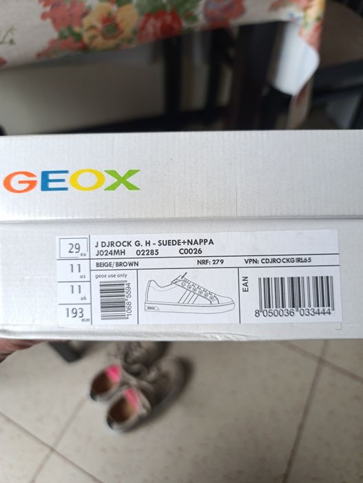 Кеди, чоботи, кросівки Geox 29 розмір, 19.3 см.