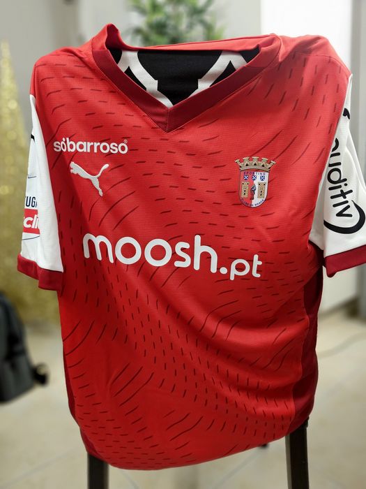 SC. Braga Camisola oficial Joao Ferreira 13# usada e assinada - CERTIF