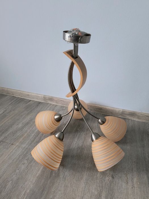 Lampa, żyrandol pięcio ramienny
