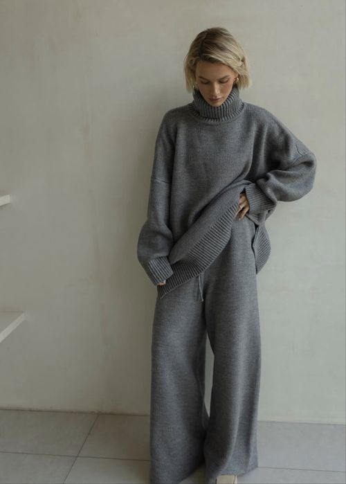 Теплий  вʼязаний костюм