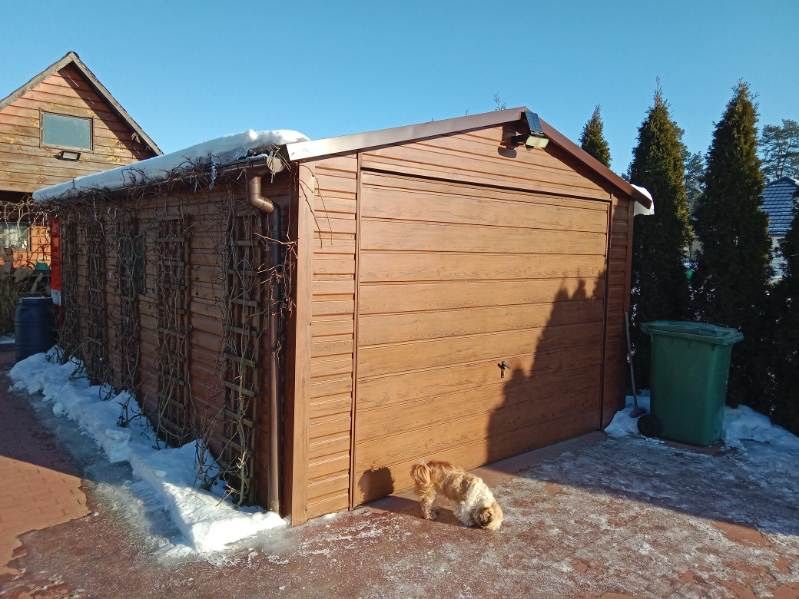 garaż blaszany, blaszak