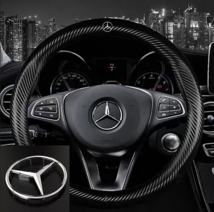 Шильдик значок емблема для 52/57мм. для керма Мерседес-Бенц Mercedes