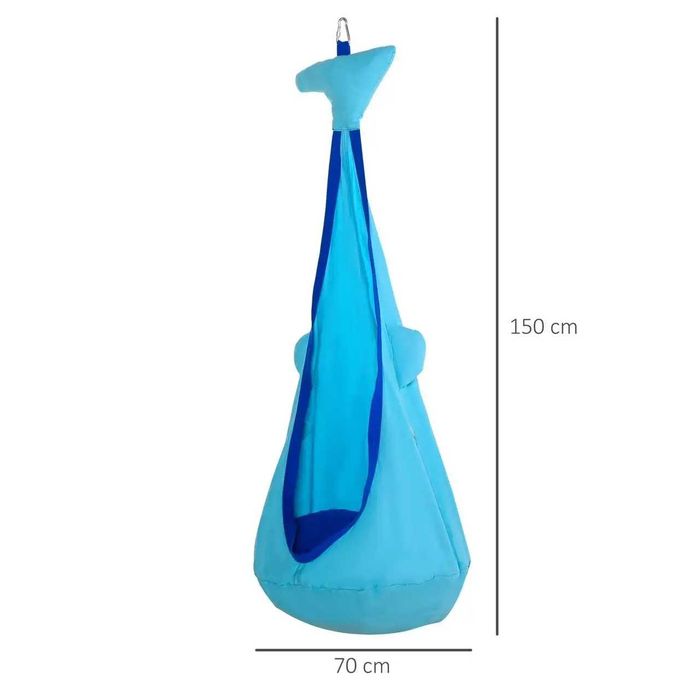 Дитяче підвісне крісло WCG синій кит