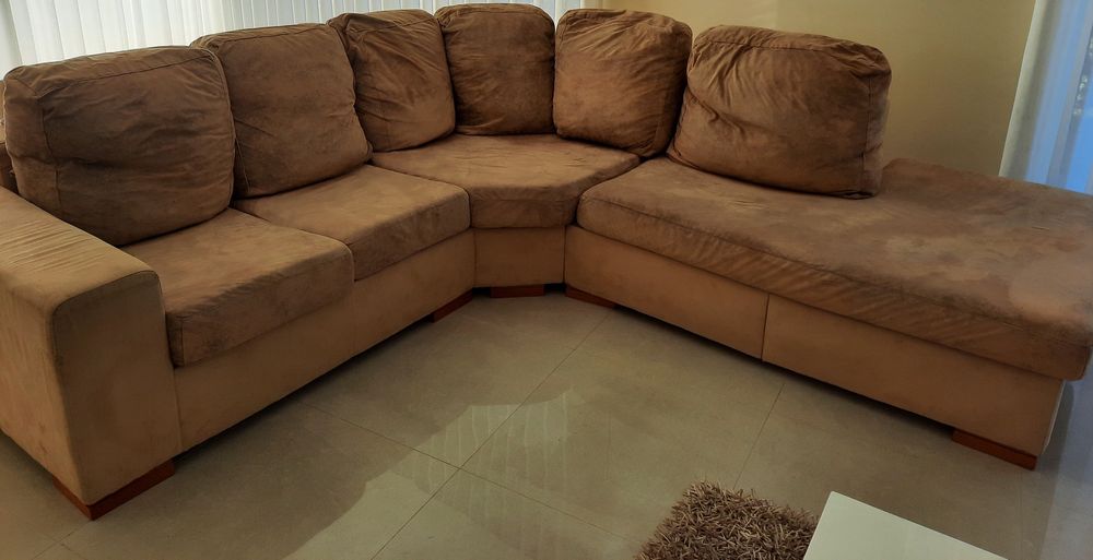Sofá de canto com chaise long