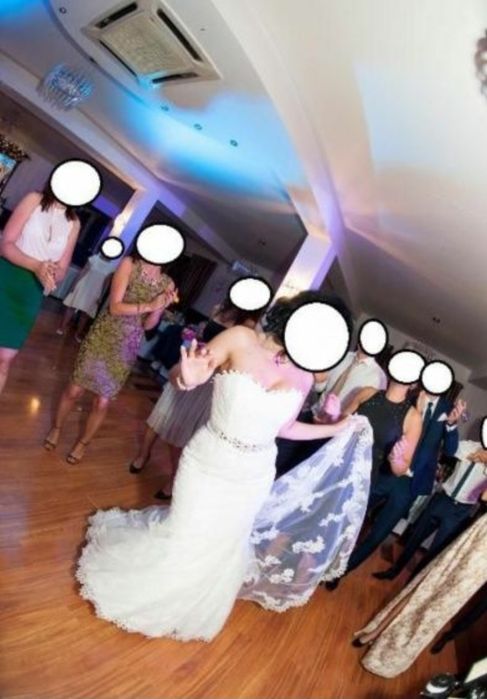 Piękna suknia ślubna Pronovias Urdiel koronkowa rozm.38