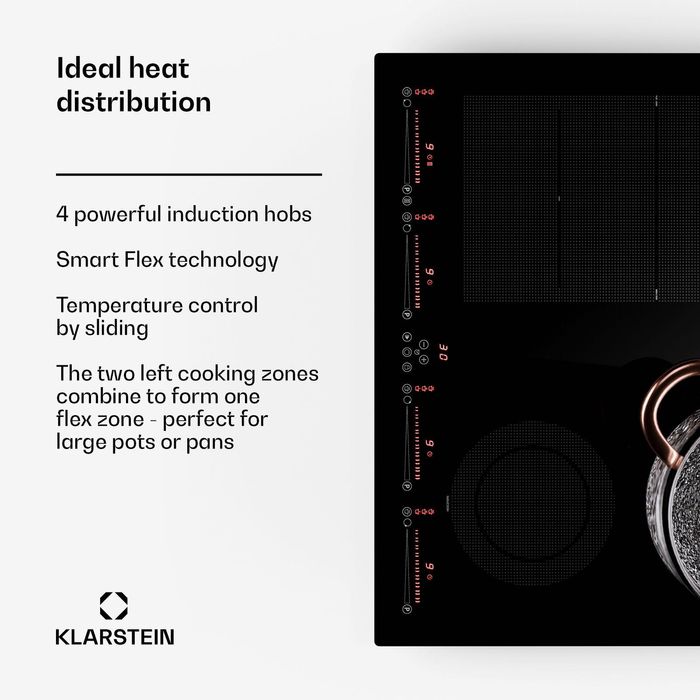 Керамическая индукционная плита Masterzone 60 Hybrid Kochfeld 7200 Вт,