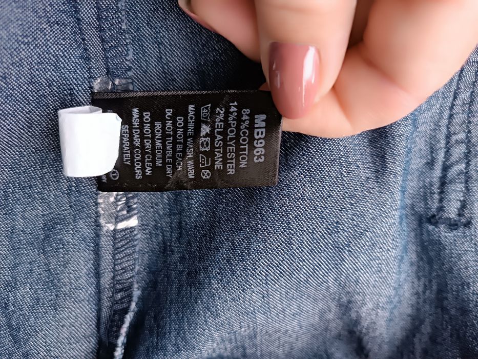 Джинси капрі бріджі шорти дуже великі темно сині р.62-64-66