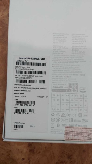 Планшет ASUS на запчасти