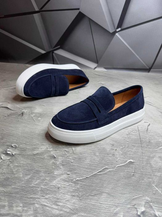 Чоловічі Туфлі Лофери (Замша та Шкіра)40-45 Без Предоплати