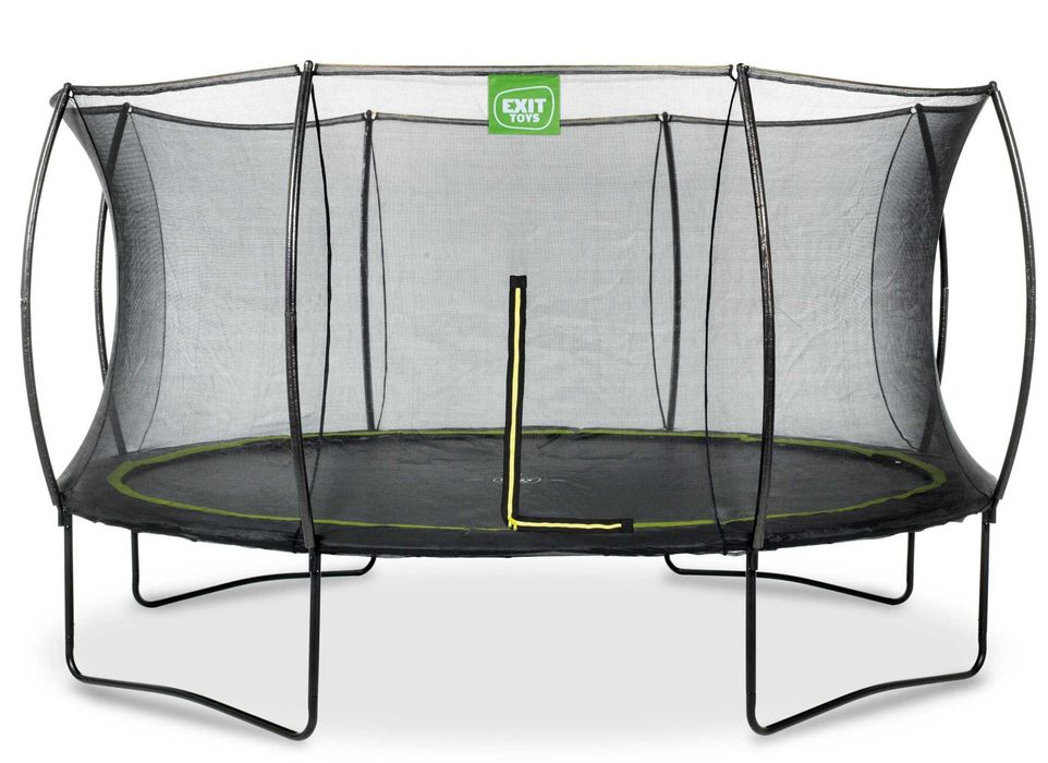 Батут Exit Silhouette 427 чорний, зелений, рожевий