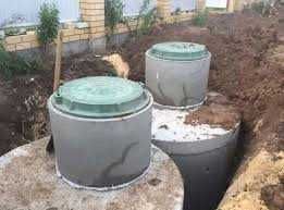 Копання септиків СЕПТИК підКлючБетонні кругиКІЛЬЦЯ екскаватор